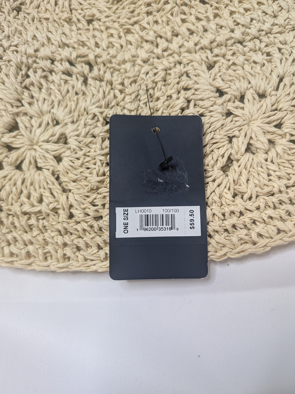 🔴5/$25 Lucky Brand Crochet Bucket Hat - Natural Cream - Picture 4 of 4